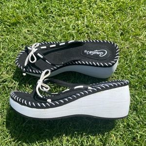 Candies Platform Heeled Sandals Flip Flops